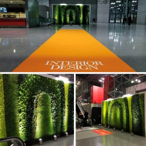 Garden On The Wall On The Red Carpet At Interior Design